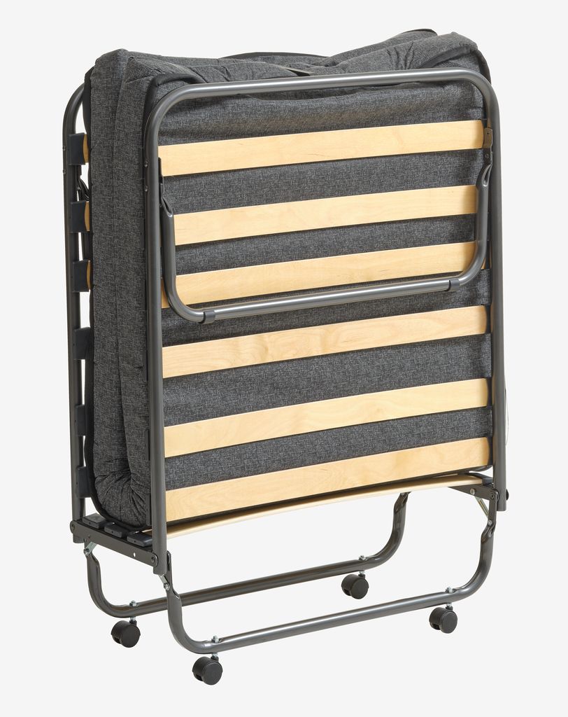 JESBY Gosteći krevet JESBY 80x190cm antracit-siva