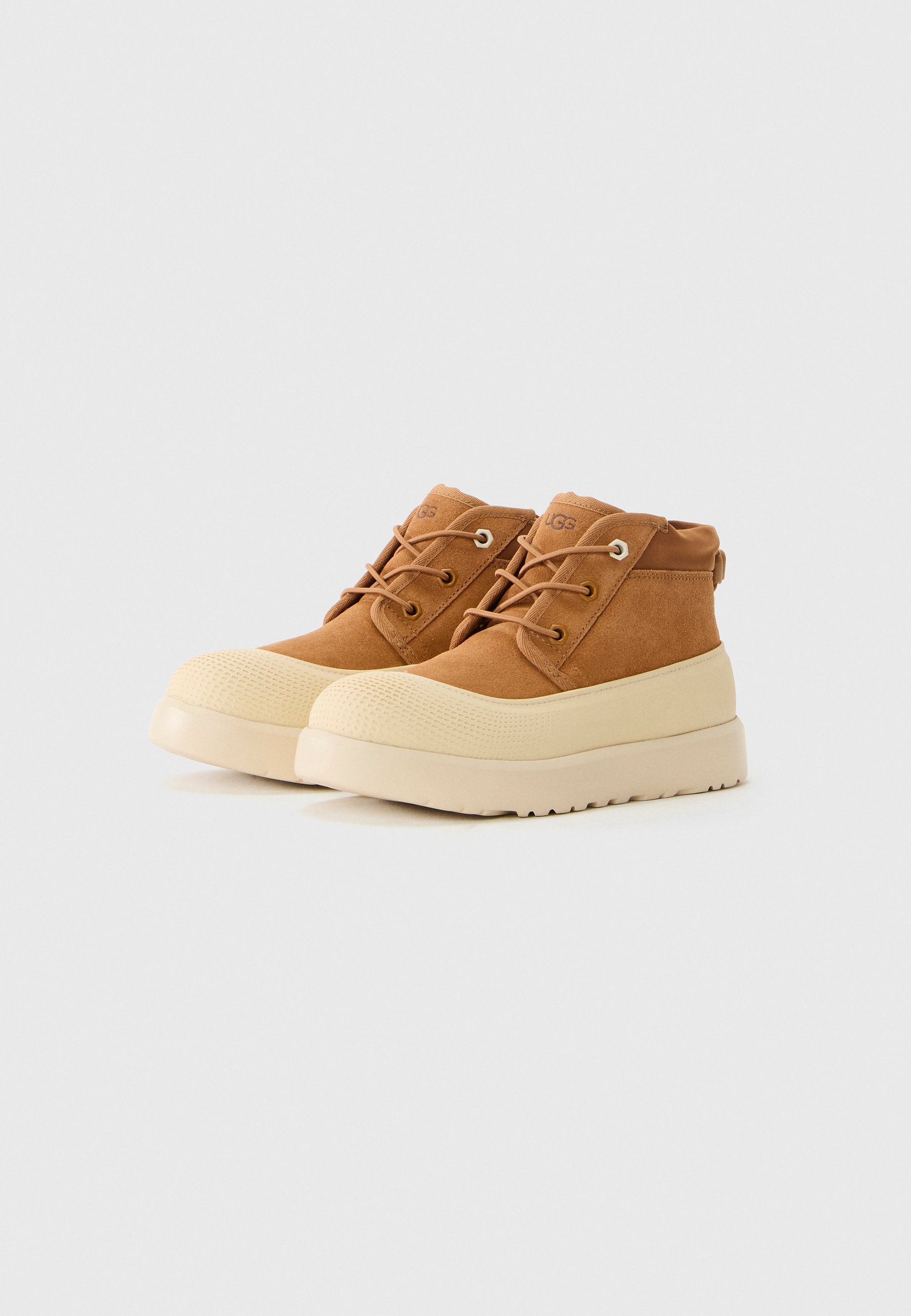 UGG NEUMEL - Schnürstiefeletten - Kastanie/Weiß