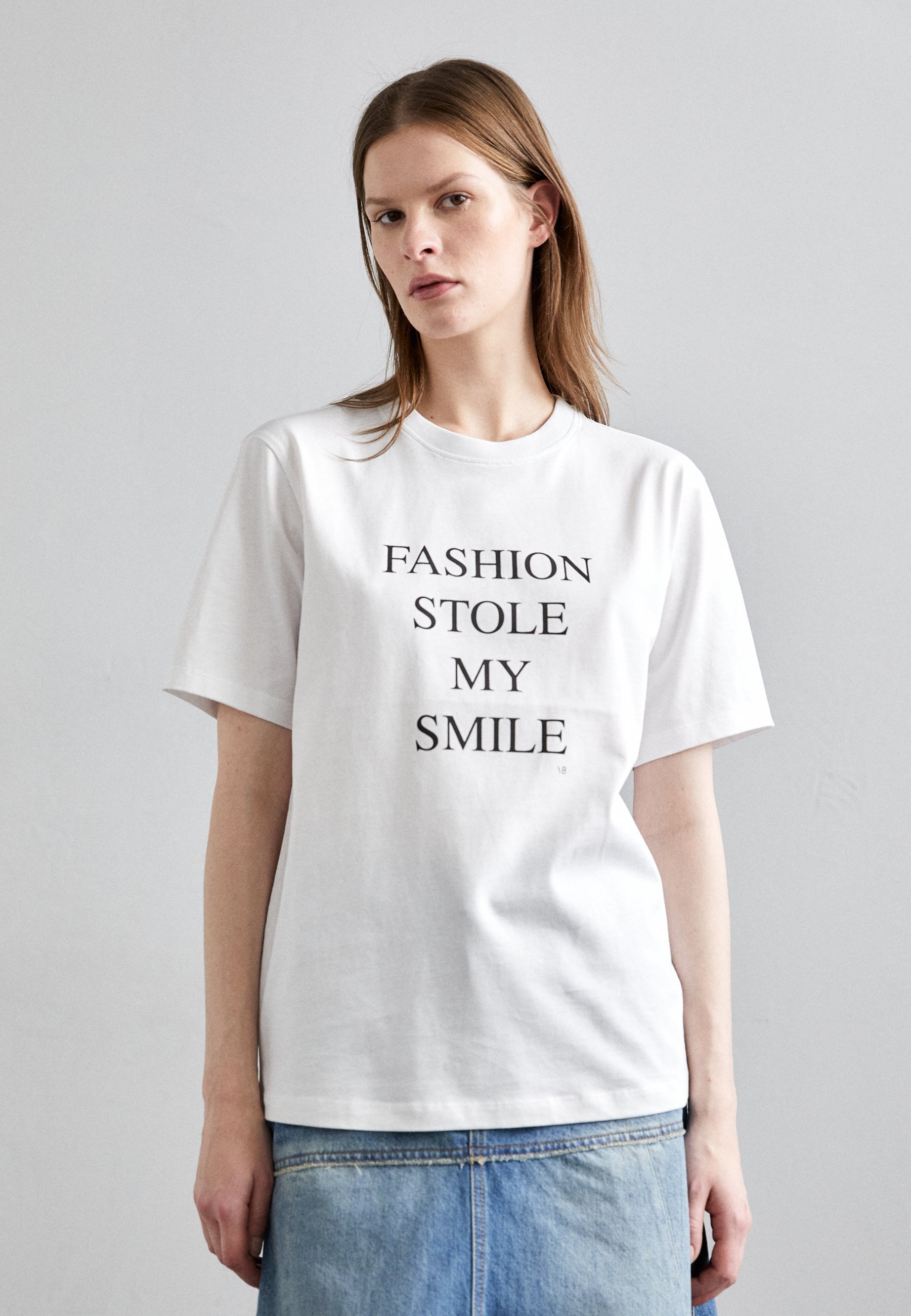 T-shirt à slogan Victoria Beckham - Imprimé - Blanc
