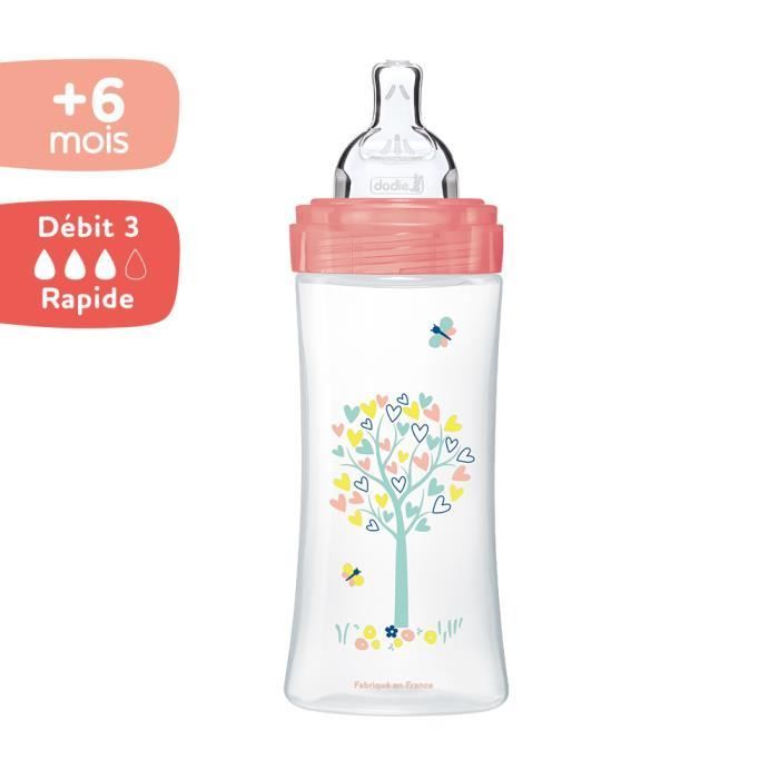 Biberon Dodie Sensation+ Anti-Colica +6 mesi, colore fulvo, 330 ml
