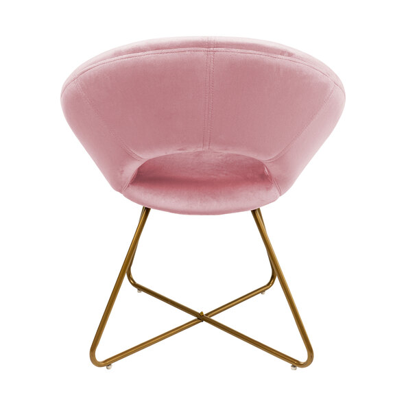 Samtstuhl SELESA, rosa