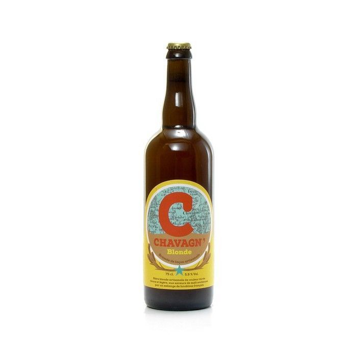 Bière blonde artisanale Brasserie Chavagn, 75cl