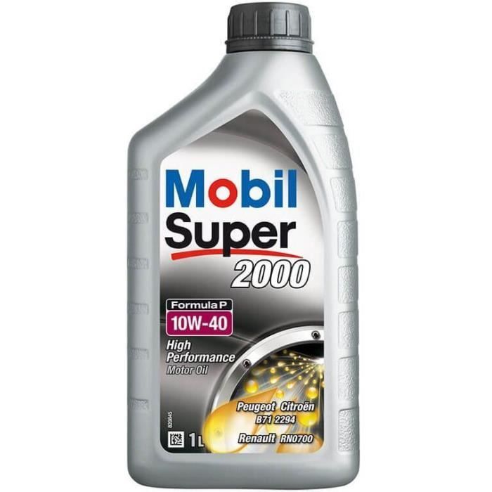 Aditivo para aceite MOBIL SUPER 2000 Fórmula-P - Semisintético / 10W40 / 1L
