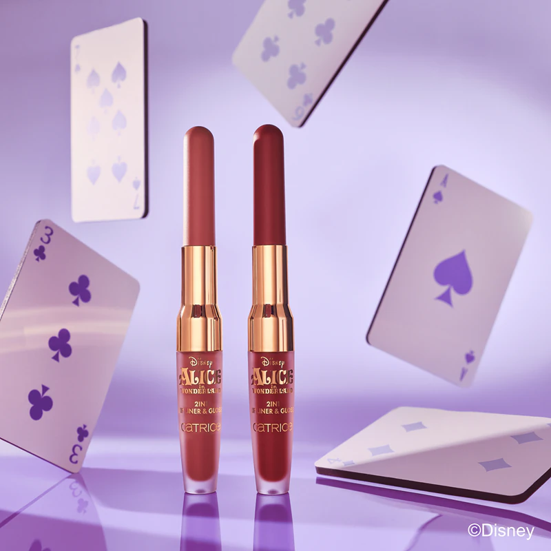 Batom e delineador labial 2 em 1 Catrice Disney Alice no País das Maravilhas