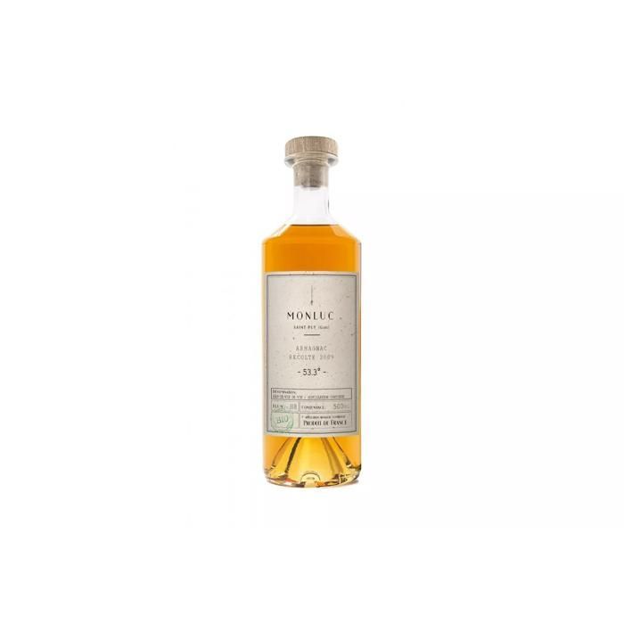 MONLUC - Armagnac Brut de Fût 2009