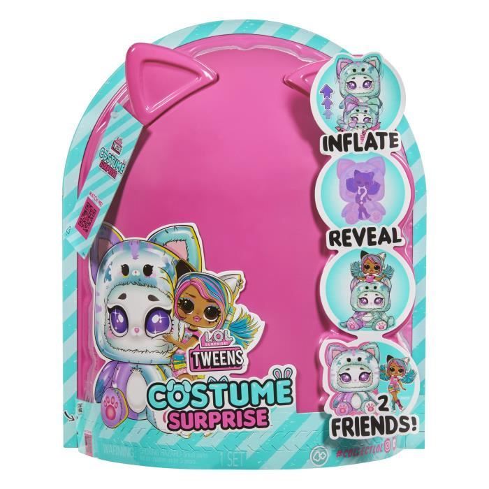 LOL Surprise - Tweens Costume Doll - Emma Emo - 17cm Doll + Inflatable Pet - Surprise to Discover