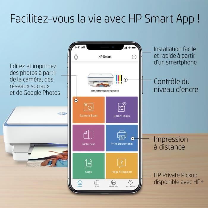HP Envy 6010e All-in-One Printer: Color Inkjet, Copy, Scan - 3 months of Instant Ink included with HP+