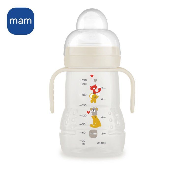 Mamadeira de Transição MAM +4 meses Green Drop 220ml