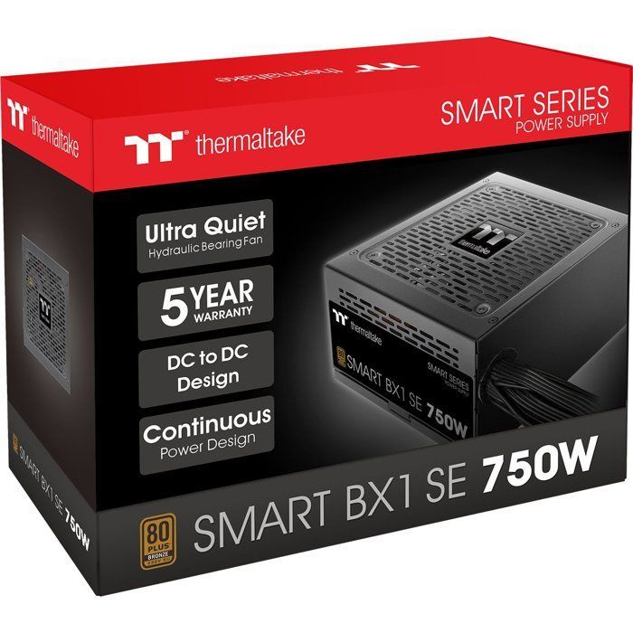 THERMALTAKE SMART BX1 SE – Nicht-modulares PC-Netzteil – 750 W – 80 Plus Bronze