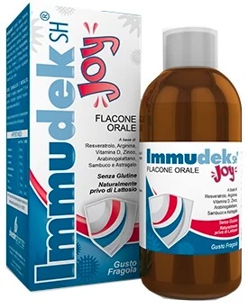 SHEDIR Immudek Joy Aardbeiensiroop 200 ml Supplement ter bescherming van de immuniteit
