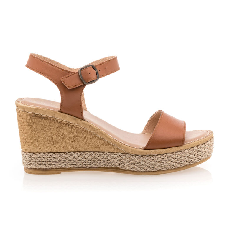 Braune Damensandalen / Zehenfreie Schuhe