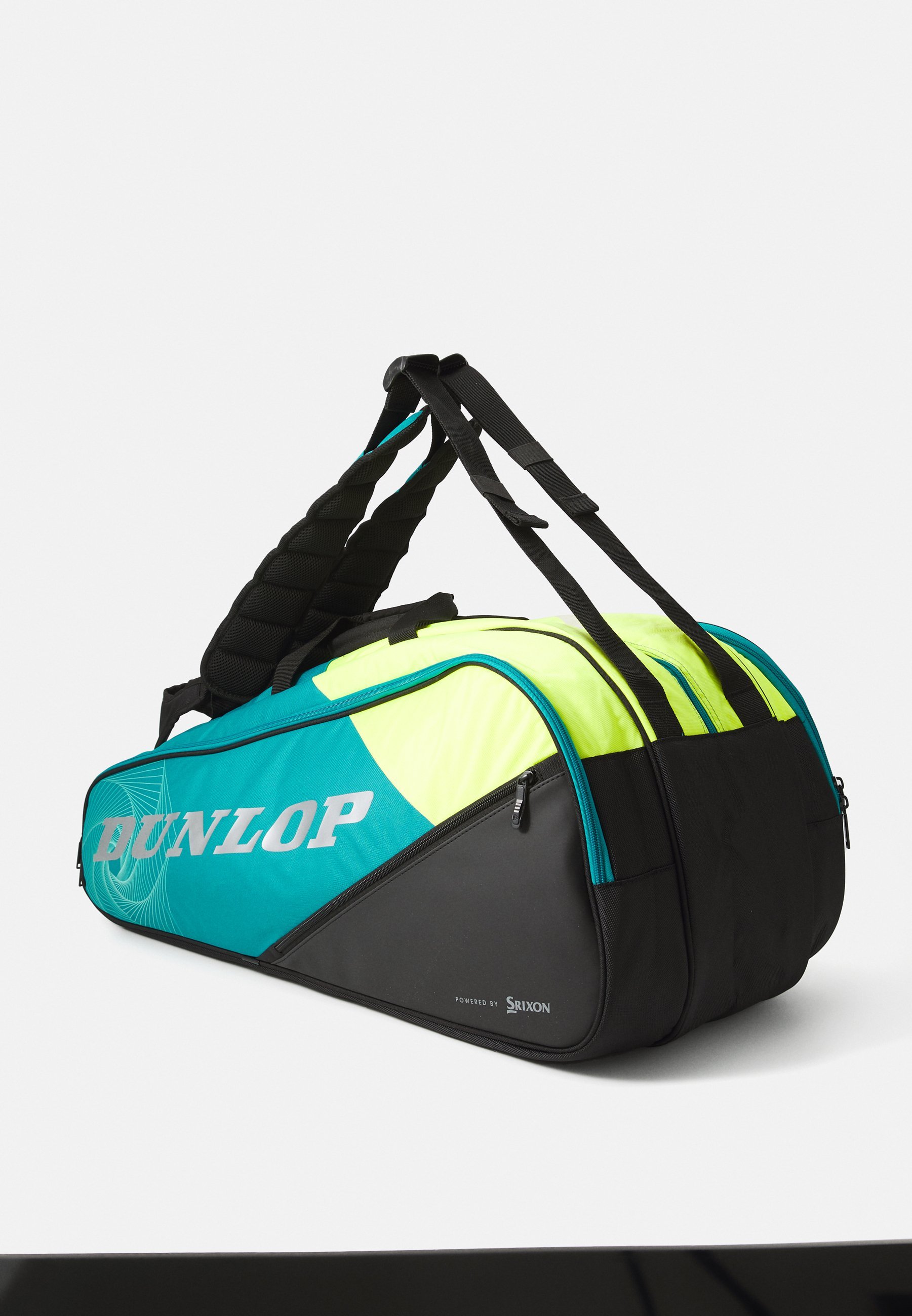 Racchetta Dunlop TAC SX-PERFORMANCE 12 UNISEX - Borsa porta racchetta - verde acqua/nero/giallo