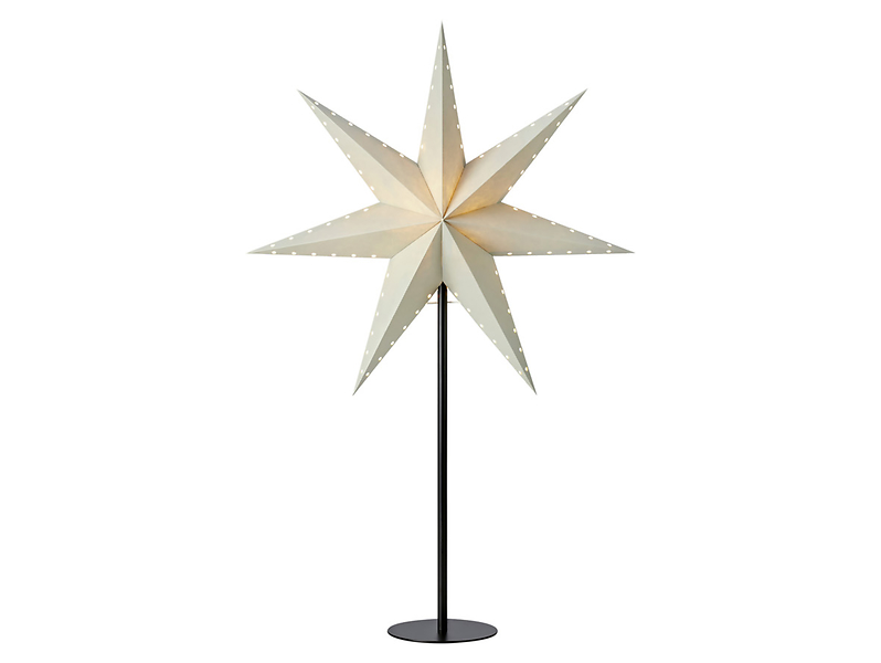 Gwiazda stołowa  Livly 68 cm papierowa szara