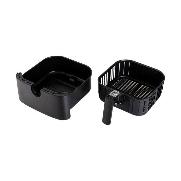Friteuză inteligentă cu aer cald, 5,5 l, neagră