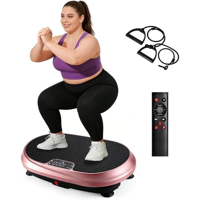 Plateforme vibrante - NETTLIFE - Version Pro - 199 niveaux (9 programmes) - Haut-parleur intégré - Charge 150 kg