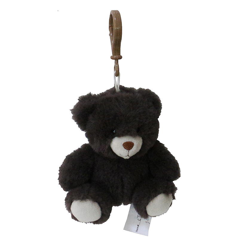 Mini orsacchiotto FunToys con clip, nero