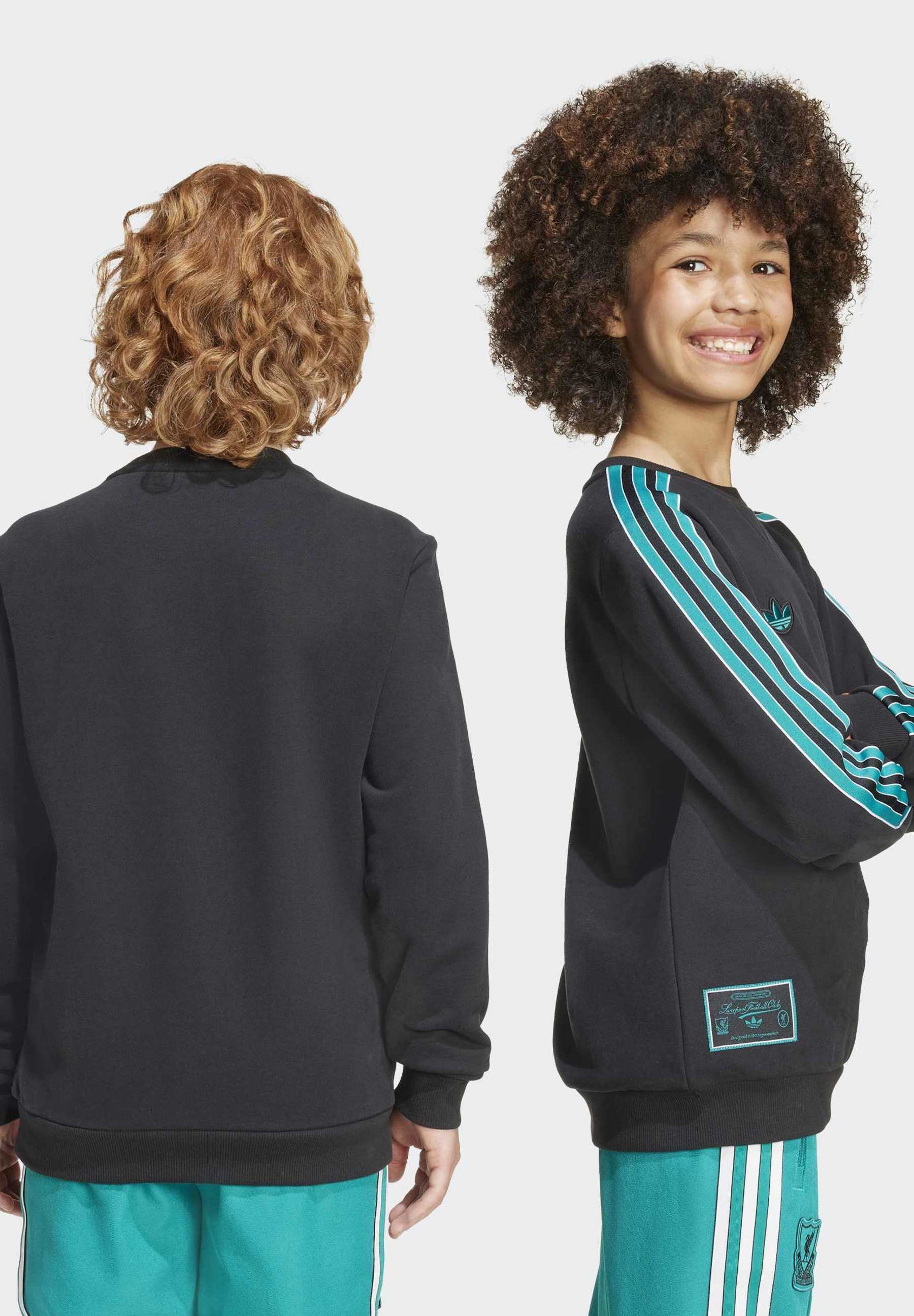 Felpa unisex adidas Performance LIVERPOOL ICON KIDS CREW - nera