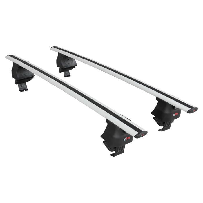 Barras de techo ACE-4 compatibles con Peugeot 408 (P54) 2022-2026, portaequipajes para coche, aluminio gris, 2 barras.