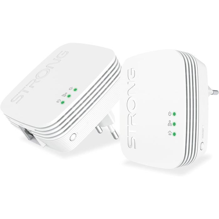 Powerline 1000 Mini Duo Kit Powerline Adapters 1000 Mbps Powerline Kit Compatible with Any Box/Router 1 Ethernet Port Quick Installation Plug