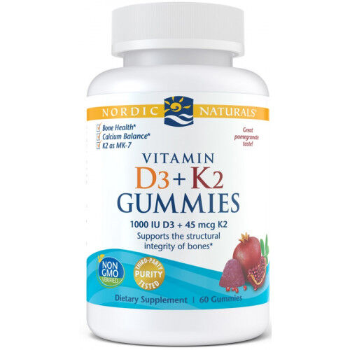 Nordic Naturals D3K2 gumijasti bonboni z vitaminoma D3 in K2