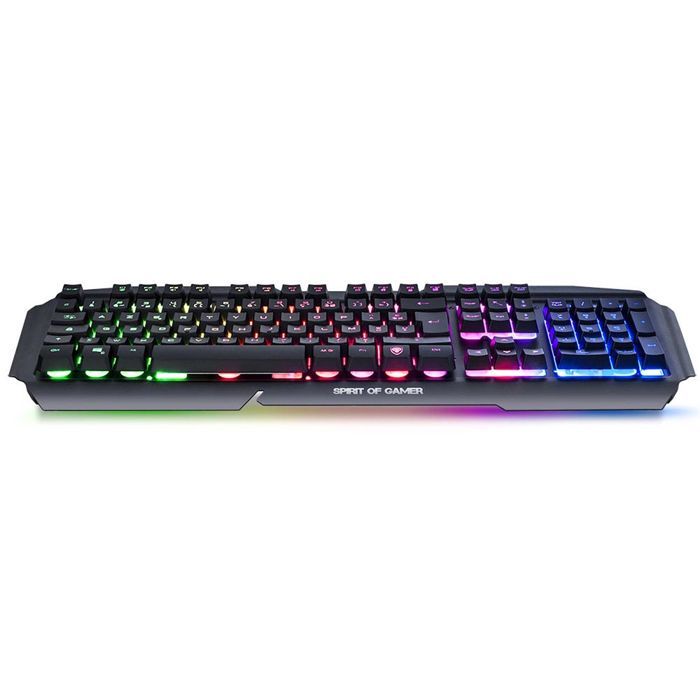Gamingtoetsenbord - Spirit of Gamer - Pro K5 - Semi-mechanisch - Anti-ghosting - LED-achtergrondverlichting