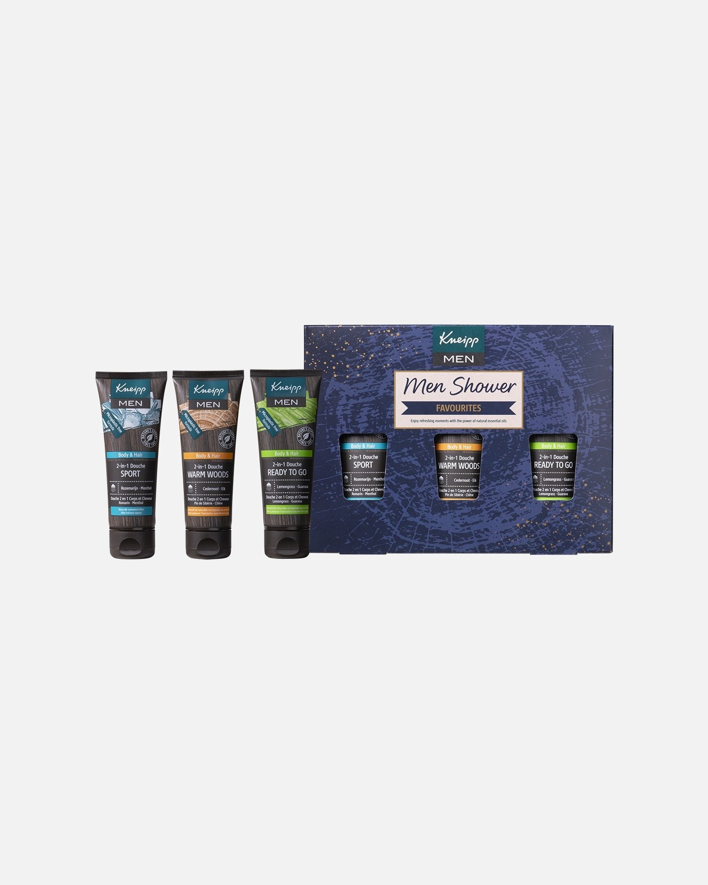 Kneipp dušas želeja Kneipp MEN dāvanu komplekts vīriešu dušas favorīti -