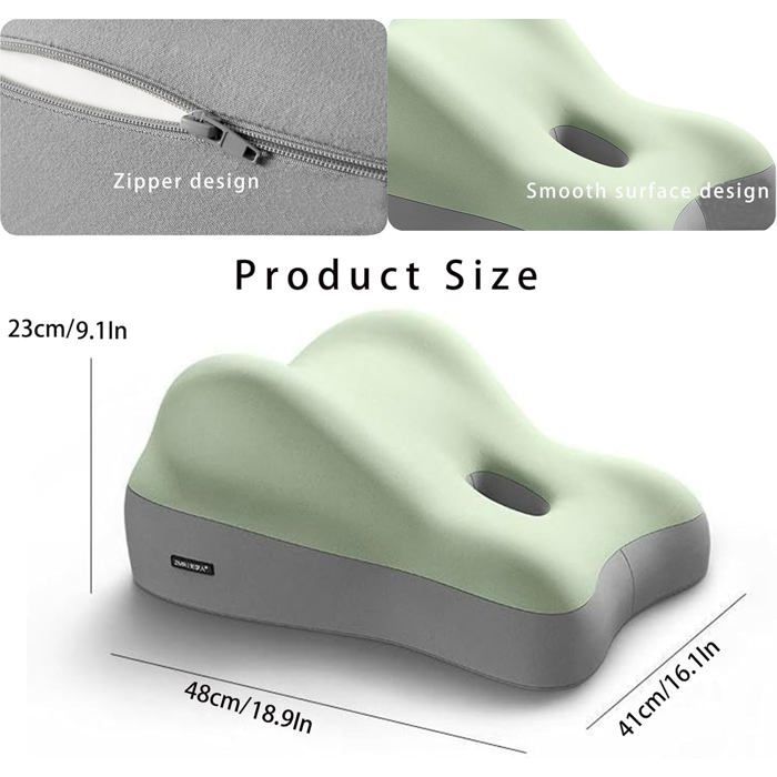 Oreillers - Coussin compensé - Coussin compensé pour dormir - Oreiller dorsal en mousse à mémoire de forme - Oreiller orthopédique