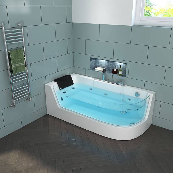 Banheira Whirlpool HOME DELUXE CARICA - 170 x 80 cm - Lado direito