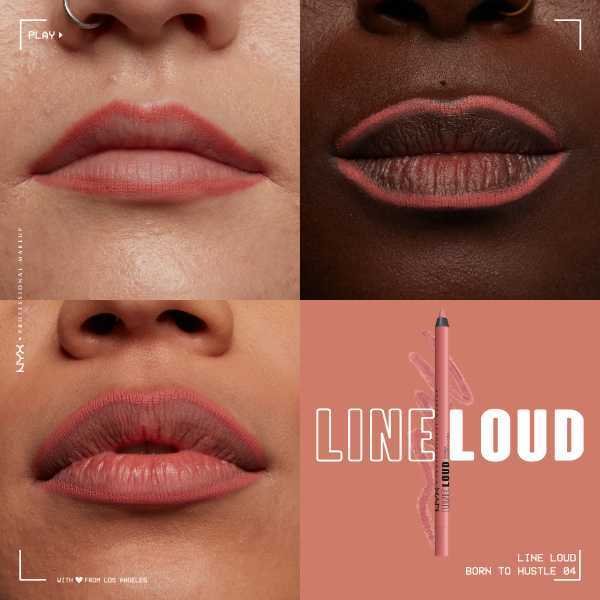 „Nyx Professional Makeup Line Loud“ lūpų pieštukas, sukurtas darbui