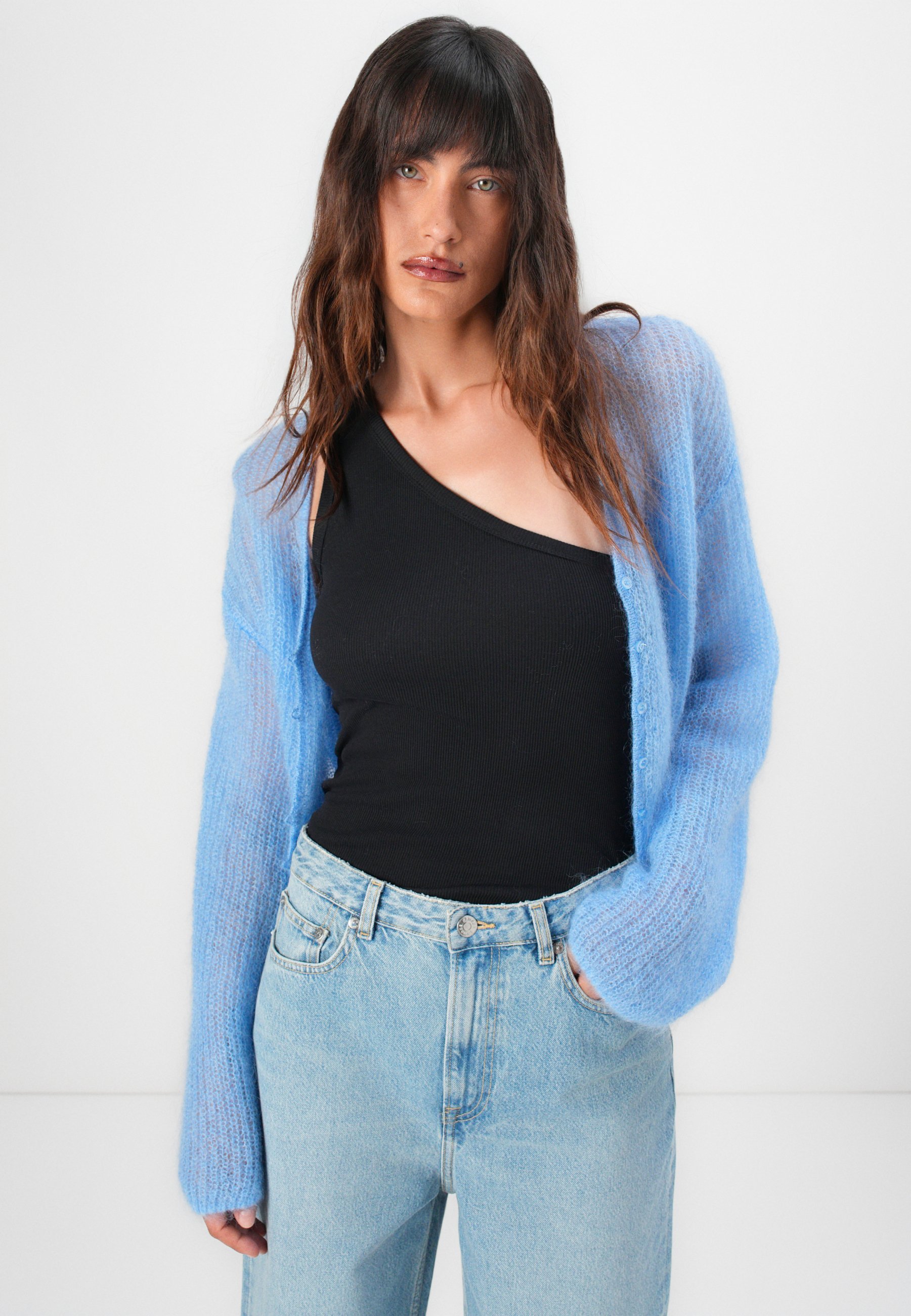 Samsøe Samsøe POPPIE CARDIGAN - Cardigan - della madder blue