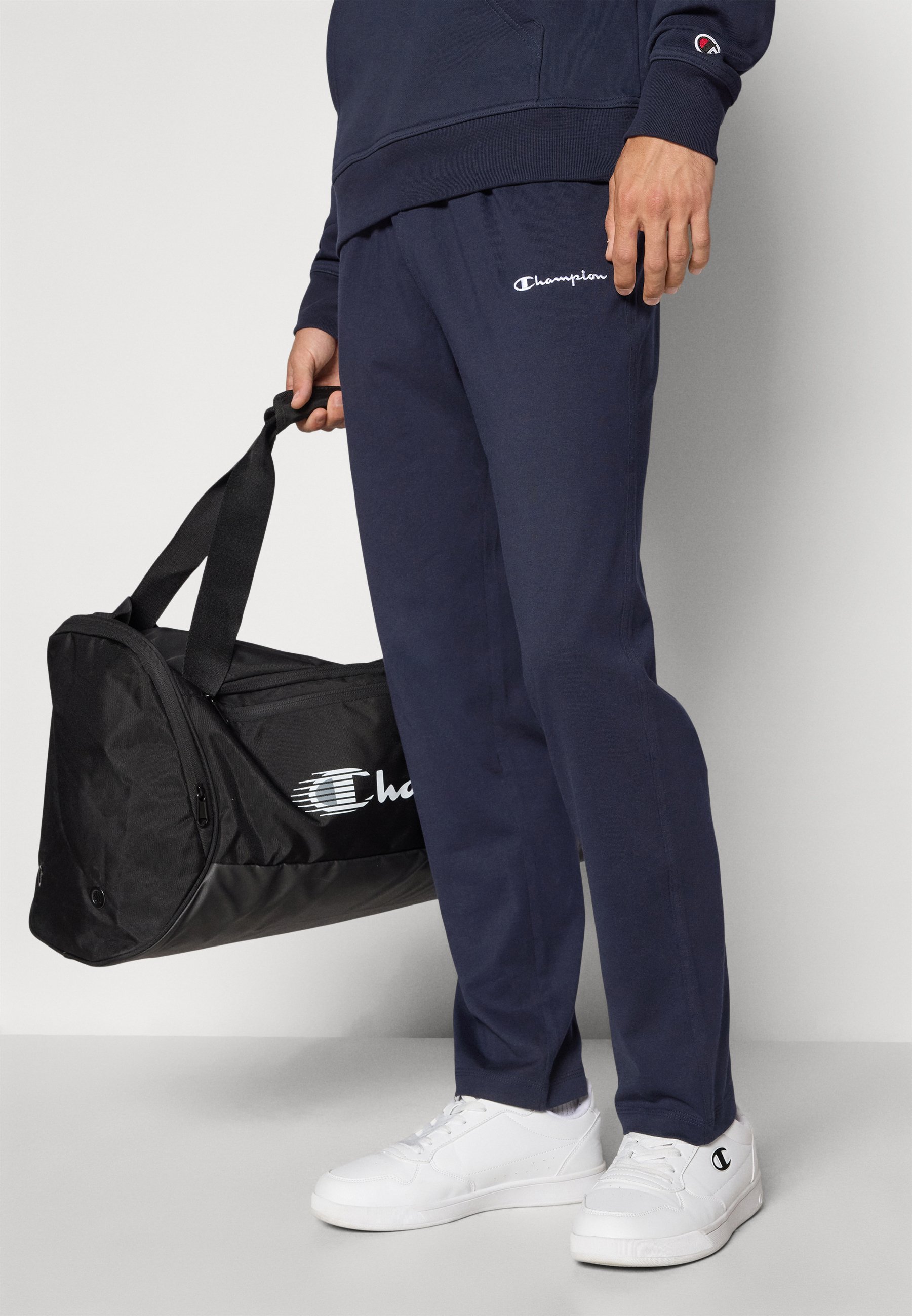 Champion ICONS STRAIGHT HEM PANTS - Teplákové kalhoty - navy