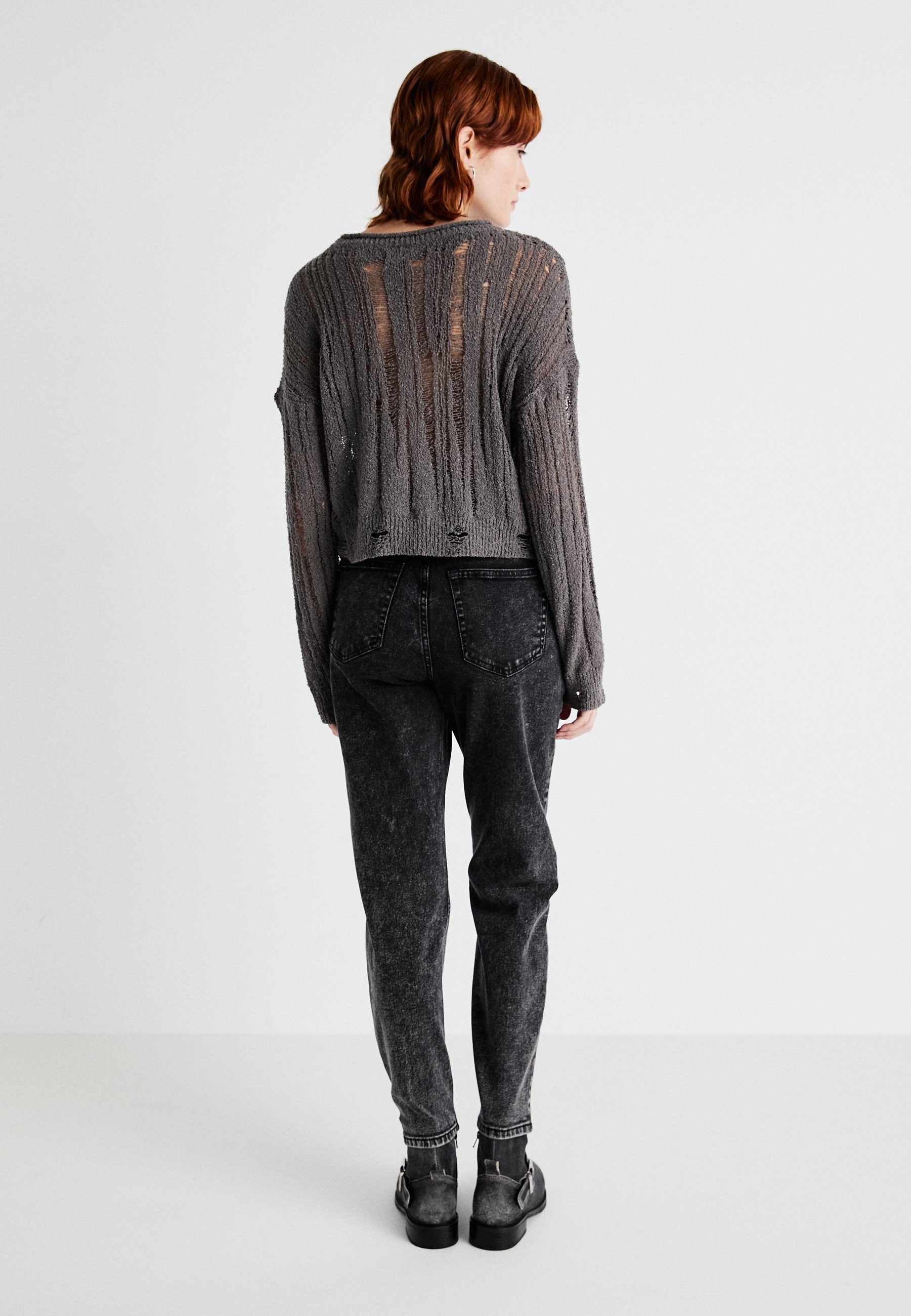 Jean Noisy May NMMONI coupe décontractée - denim gris foncé