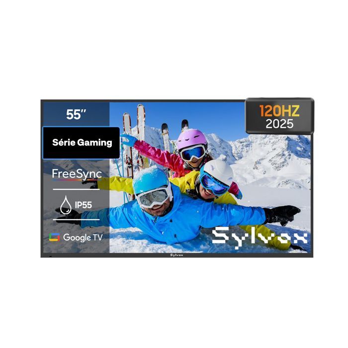 SYLVOX Smart TV para juegos - TV para exteriores de 55