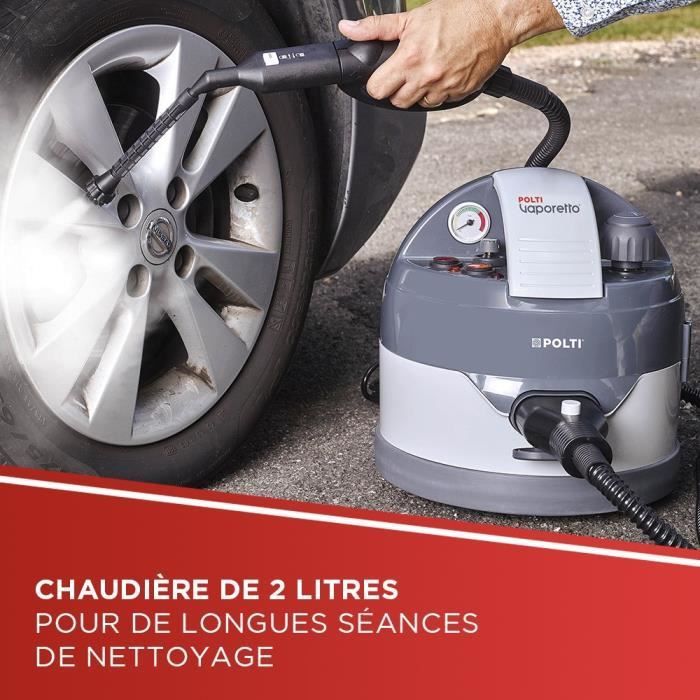 POLTI VAPORETTO ECO PRO 3.0 Steam Cleaner - 4.5 BAR - 9 Accessories - 2000W - 2L