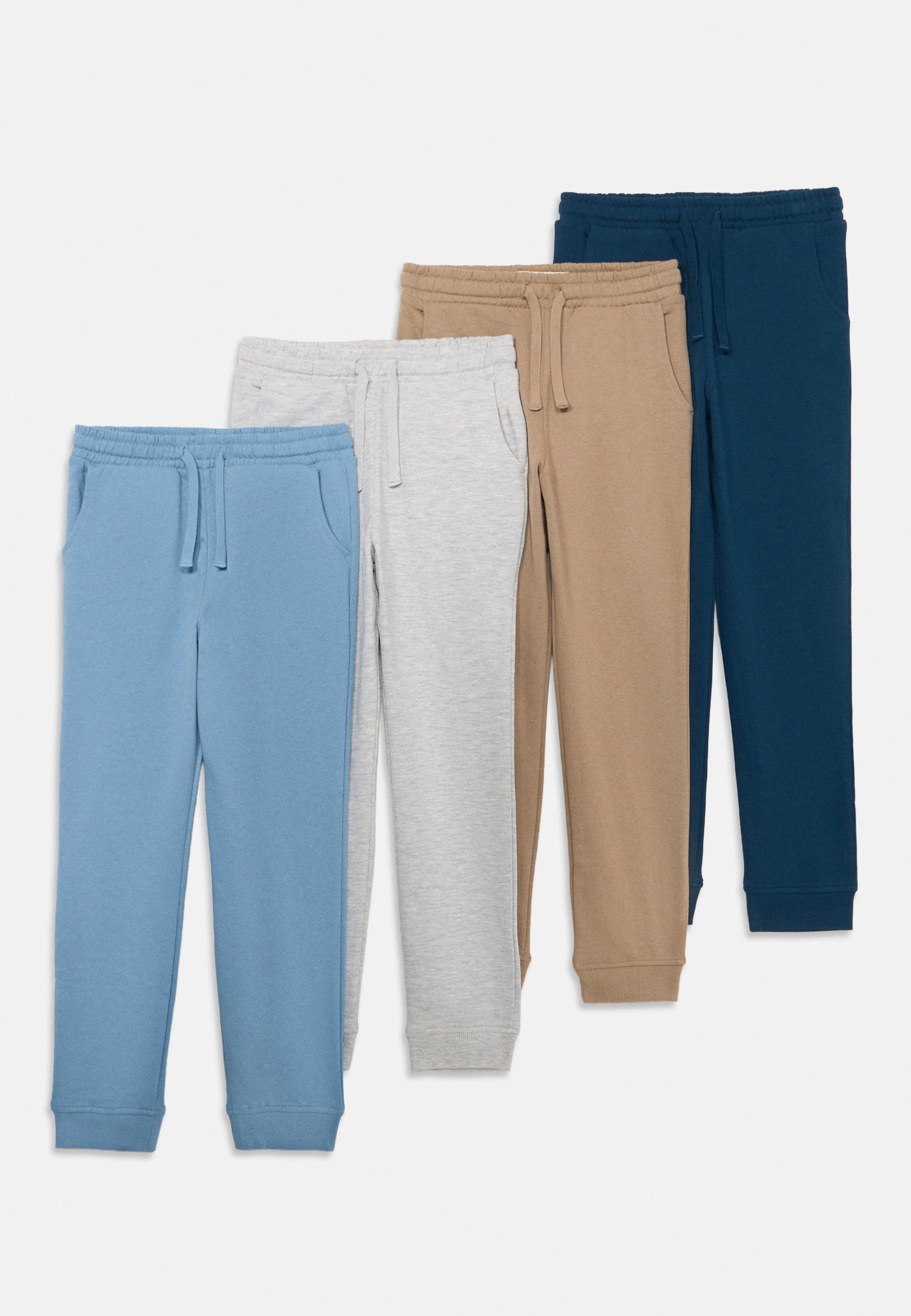 Lot de 4 bas de survêtement unisexe Friboo - gris/kaki/bleu