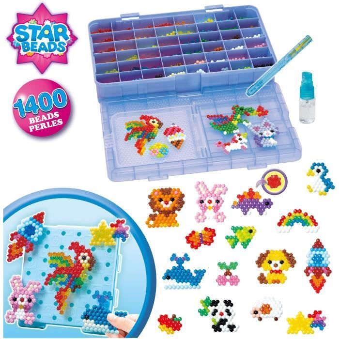 Kit esperto Aquabeads, set di 1400 perline multicolori, perline che si attaccano con l'acqua, 31967, età 4+