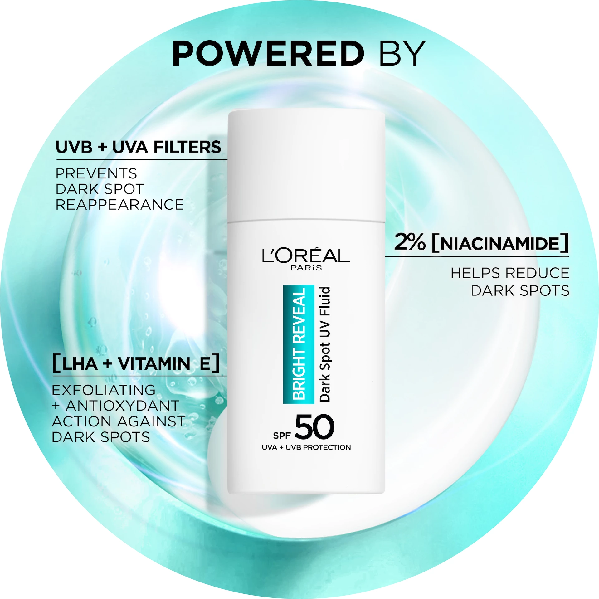 Fluid UV Bright Reveal Niacinamide Dark Spot SPF50 50 ml - L'Oréal Paris