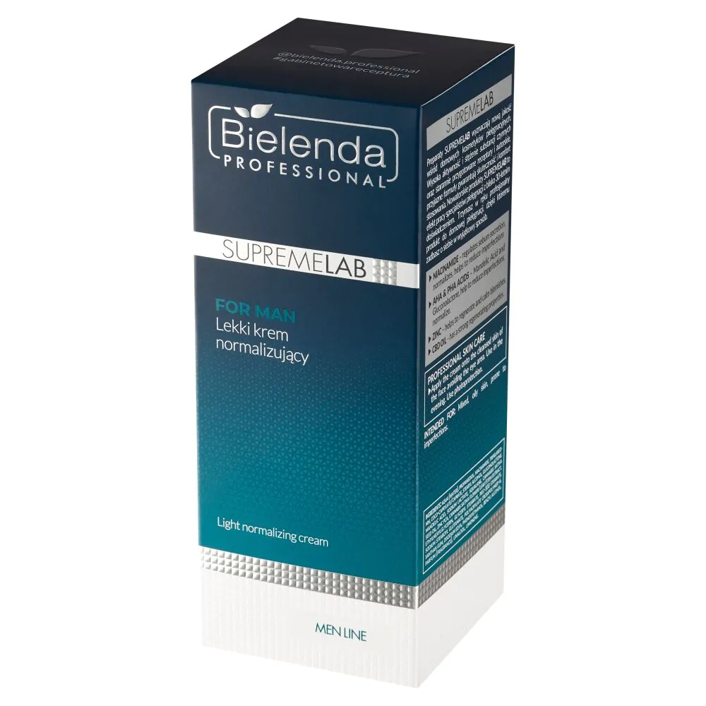 Bielenda Professional Supremelab Men Line Lekki krem normalizujący