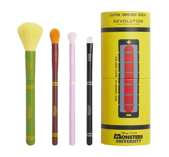 Makeup Revolution x Monsters University zestaw pędzli do makijażu   etui
