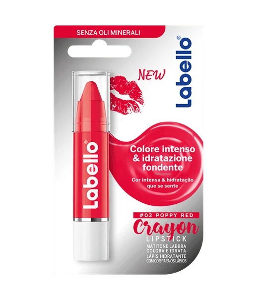 LABELLO Crayon Rouge Coquelicot 3 g Hydratation intense