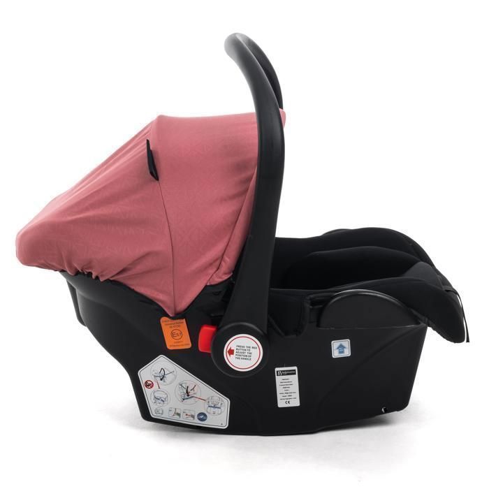 BEBELISSIMO - Poussette combinée trio 3 en 1 - siège auto 0+ CAVO – nacelle – dès la naissance – jusqu’à 22kg - bordeaux