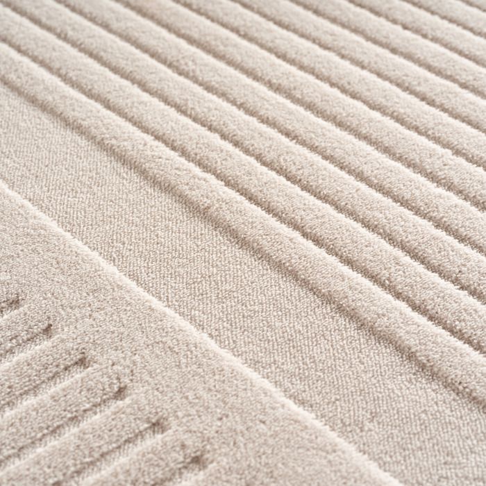 Carpetsale24 Long rug 80x250 cm cream, Scandinavian boho style, washable, 3D effect, perfect for hallway, living room or bedroom
