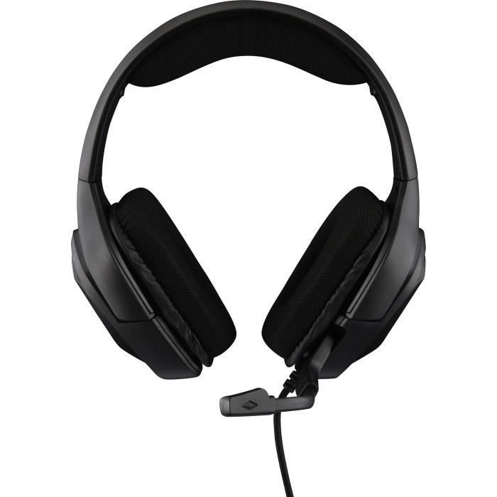 Fone de ouvido gamer com fio - The G-Lab - KORP COBALT - Microfone - PC/PS4/Xbox One - Preto