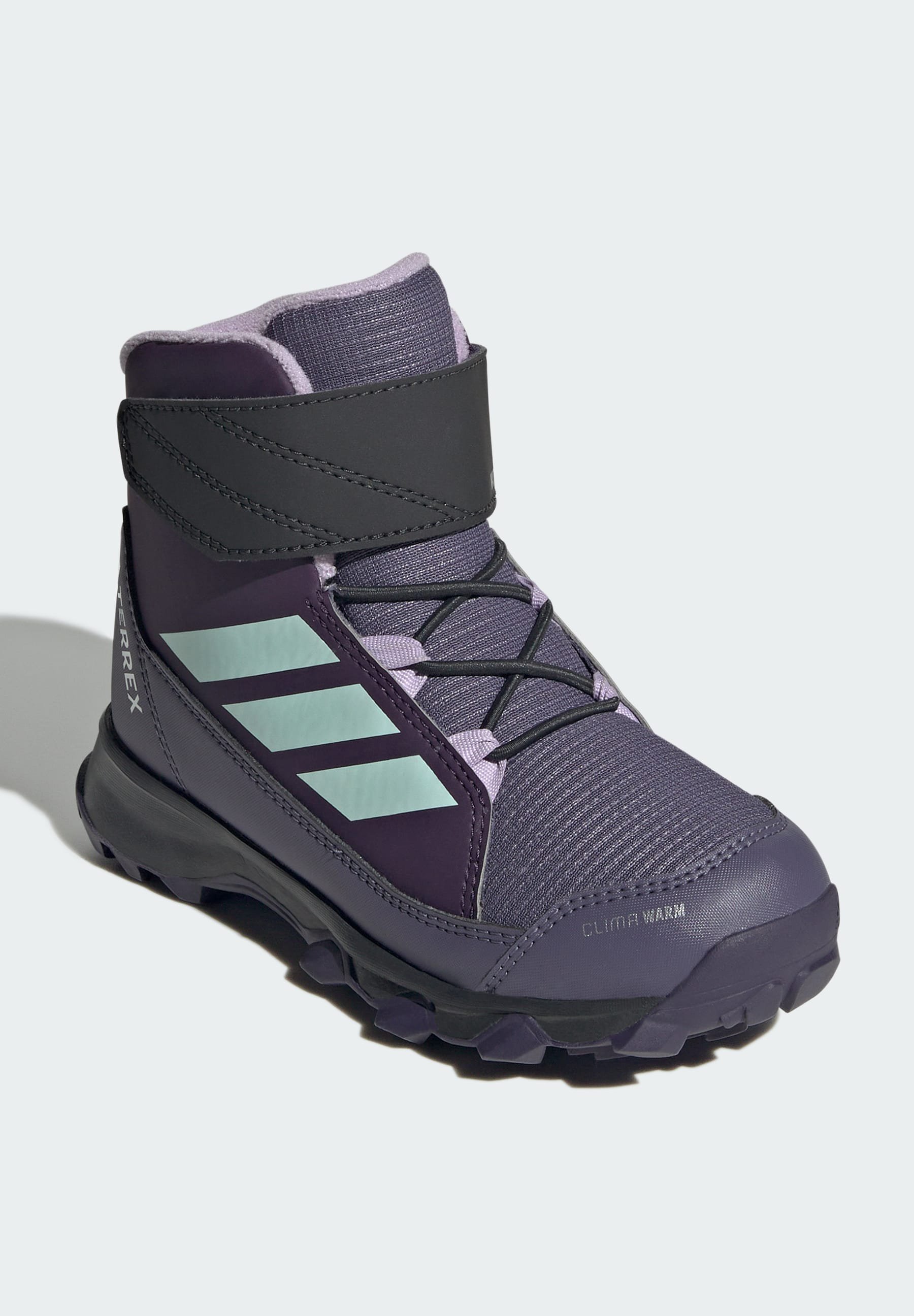 Adidas Terrex UNISEX - Stivali invernali - prugna aurora/acqua semi flash/prugna cipria