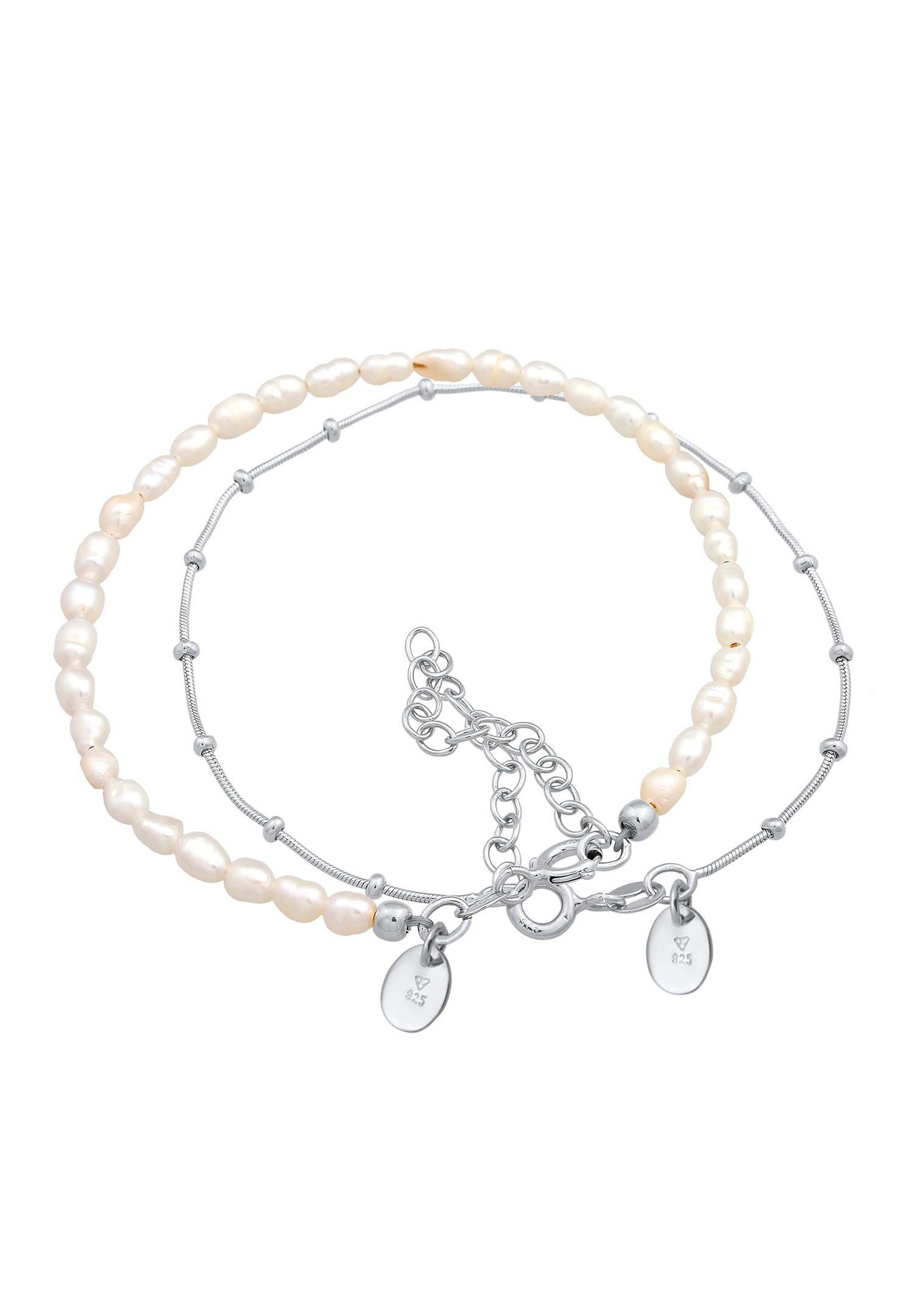 Elli PREMIUM Femmes boules de base set de 2 avec Perles de Culture d'Eau Douce en argent sterling 925
