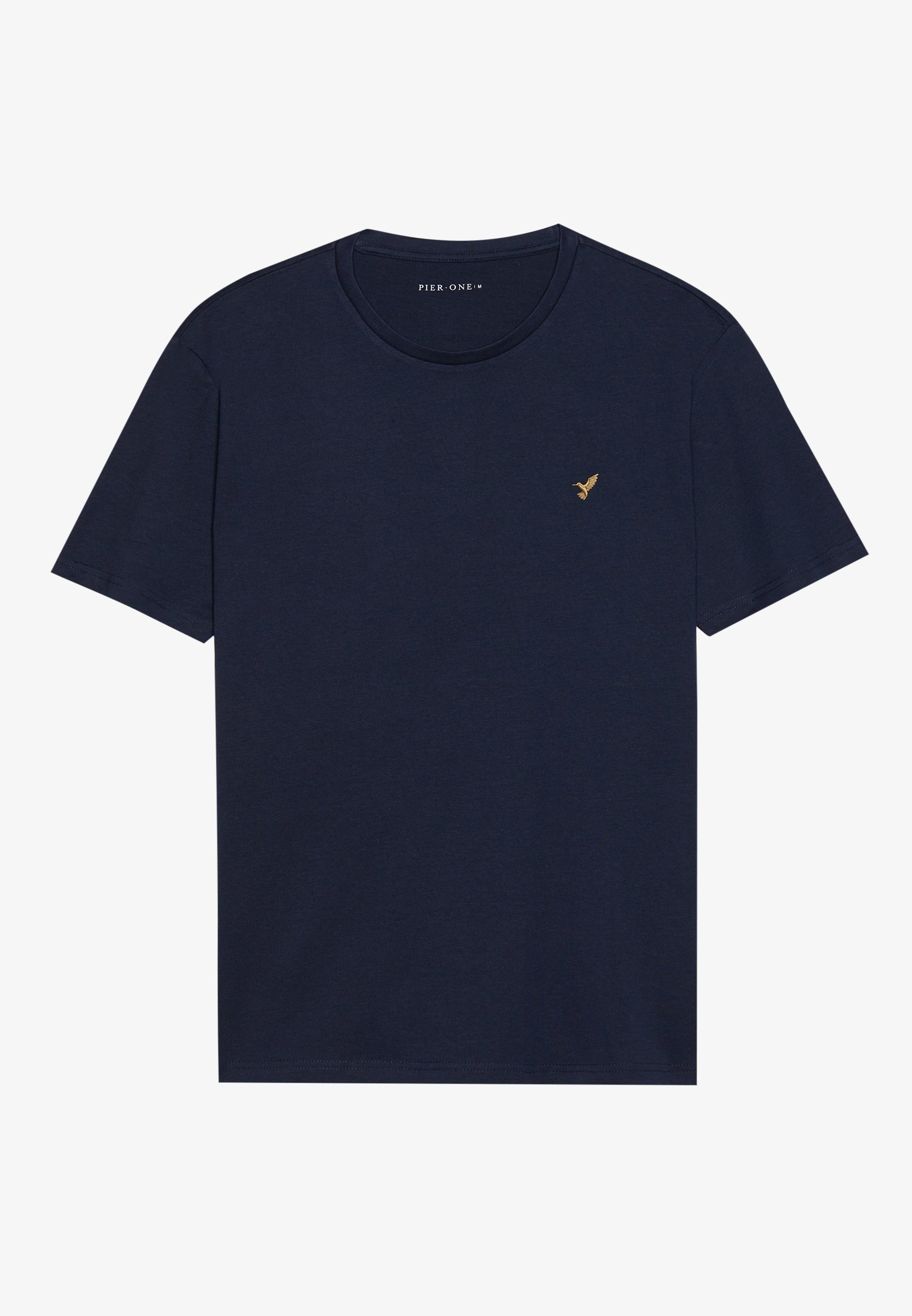 Pier One UNISEX 5-PACK - Basic T-shirt - wit/bruin/donkerblauw