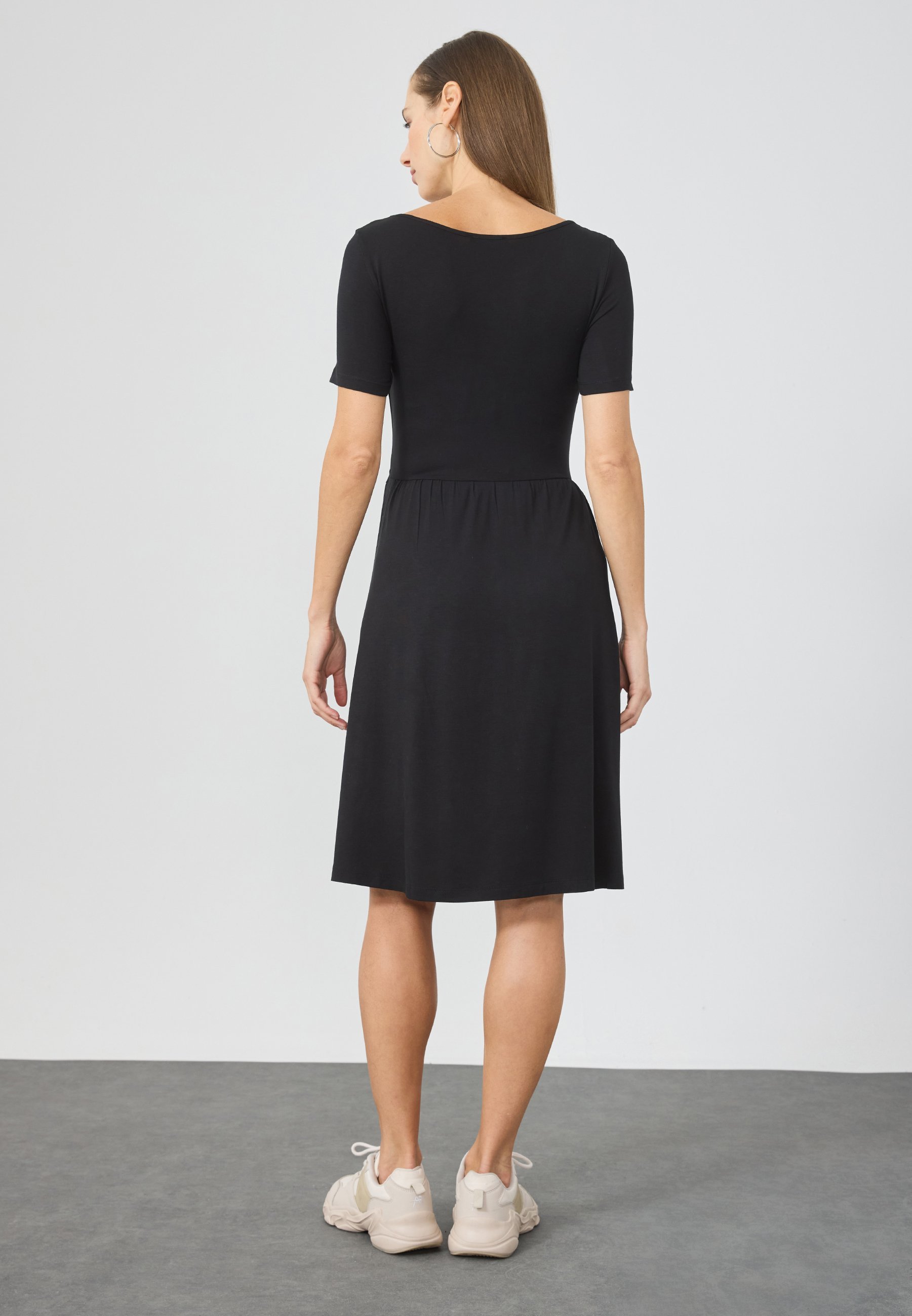 Robe Anna Field MAMA Jersey - noire