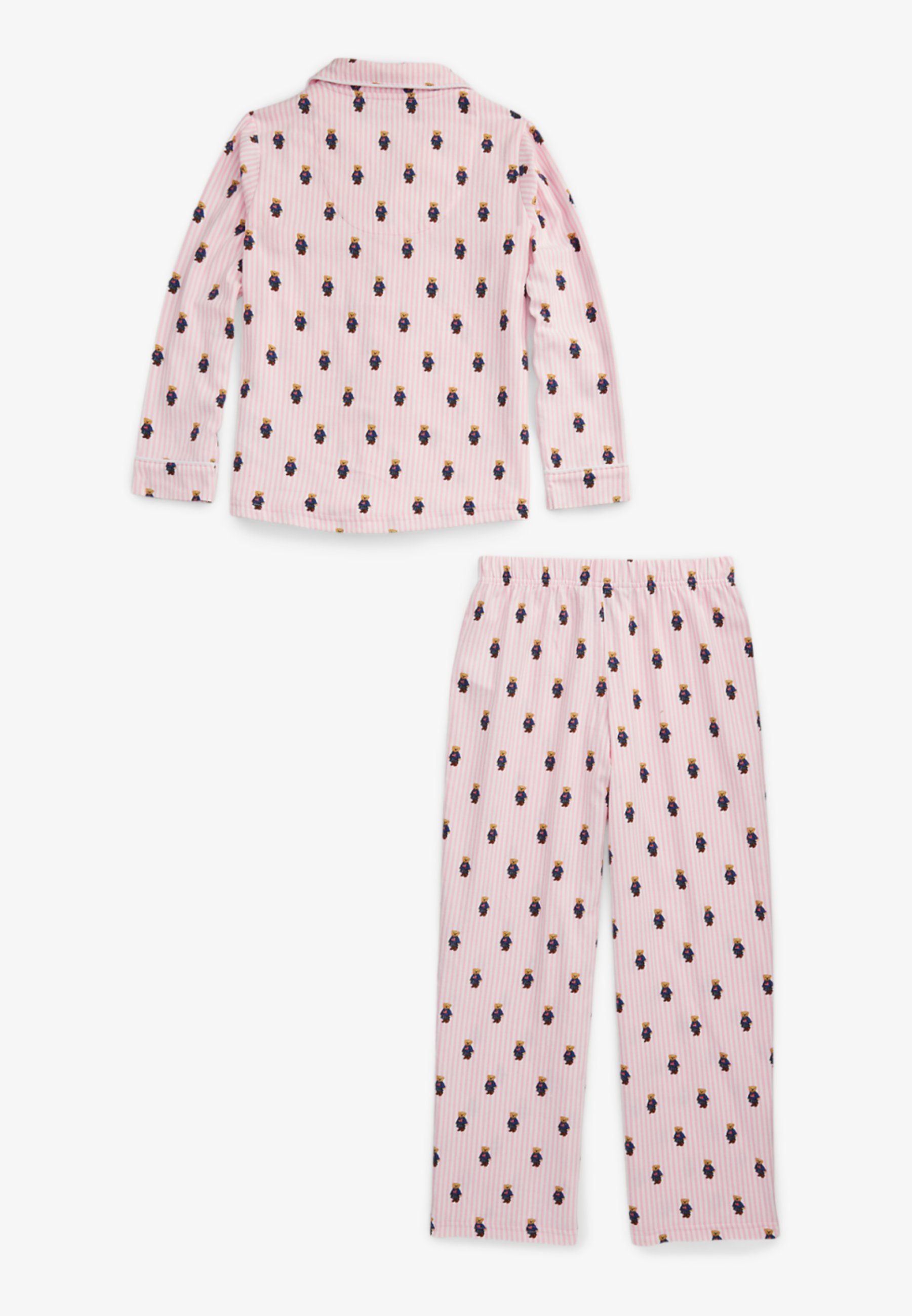 Polo Ralph Lauren BEAR PANT - Pyjamaset - wit/karamelroze