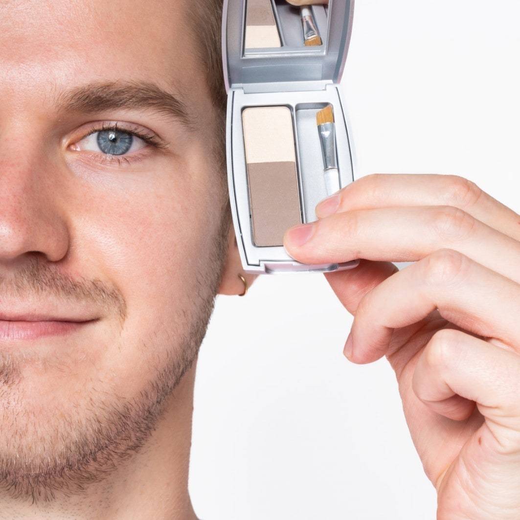 „Herome Cosmetics“ antakių pudra (kompaktinė pudra) beveik juoda - 1 vnt.
