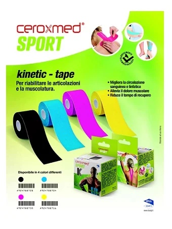 CEROXMED Ceroxmed Sport Kinetic Tape adesivo elástico azul